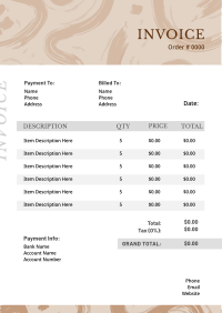 Rough Brush Invoice Image Preview