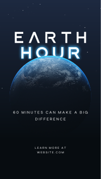 60 Minutes Earth Facebook story Image Preview