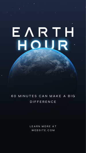 60 Minutes Earth Facebook story Image Preview