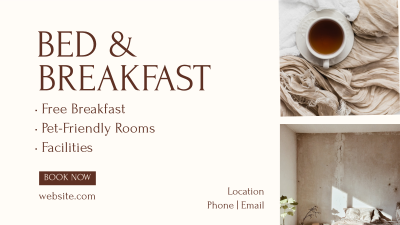 Bed and Breakfast Services Facebook event cover Image Preview