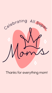 Super Moms Greeting Facebook Story Image Preview