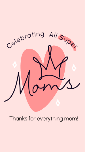 Super Moms Greeting Facebook story Image Preview