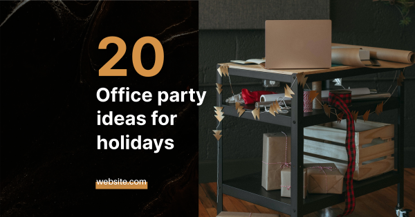 Office Holidays Facebook Ad Design Image Preview