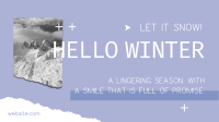 Hello Winter Facebook event cover Image Preview