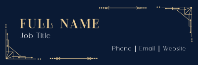 Elegant Art Deco Style Email Signature Image Preview