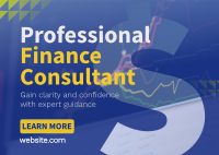 Professional Finance Consultant Postcard Image Preview