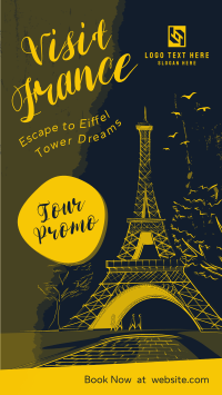 Eiffel Tower Dreams Facebook Story Design