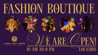 Quirky Boutique Business Hours Animation Image Preview