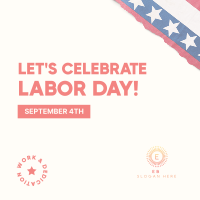 Celebrate Labor Day Instagram Post Design