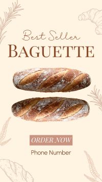 Best Selling Baguette Instagram story Image Preview