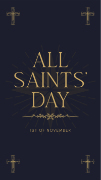 Solemn Saints' Day YouTube Short Design