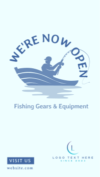 Fishing Supplies Facebook Story Design