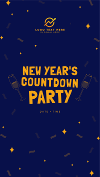 New Year Countdown Party Instagram story Image Preview