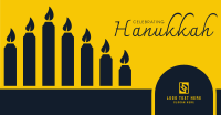 Celebrating Hanukkah Candles Facebook ad Image Preview