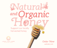 Locally Harvested Honey Facebook Post Design
