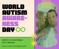 Bold Quirky Autism Day Facebook Post Preview