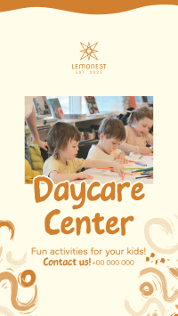 Fun Daycare Center Facebook Story Design