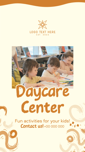 Fun Daycare Center Facebook story Image Preview