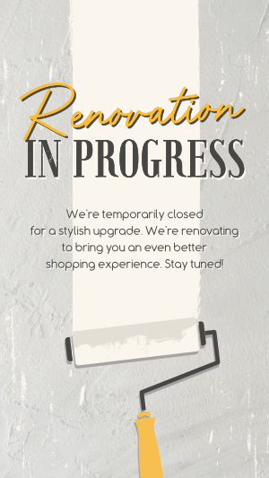 Renovation In Progress Instagram story Image Preview