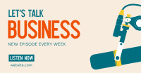 Business Talk Podcast Facebook Ad Design