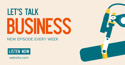 Business Talk Podcast Facebook ad Image Preview