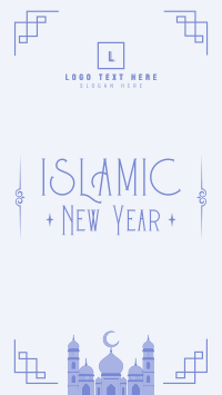 Bless Islamic New Year TikTok Video Design