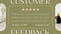 Spa Customer Feedback Video Image Preview
