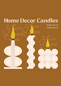 Home Decor Candles Poster Image Preview