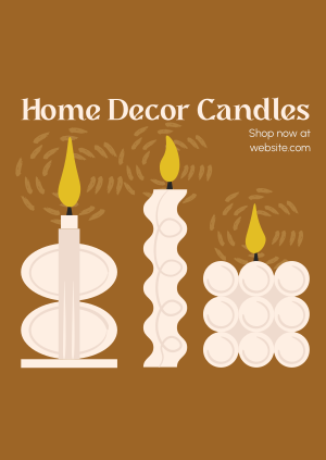 Home Decor Candles Poster Image Preview