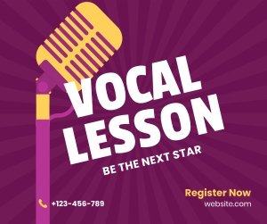 Vocal Coaching Lesson Facebook post Image Preview