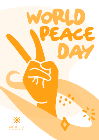 Peace Day Scribbles Poster Image Preview