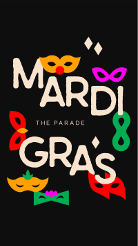 Mardi Gras Parade Mask Instagram Reel Preview