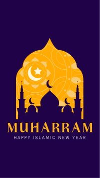 Happy Muharram Facebook Story Design
