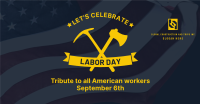 Labor Day Badge Facebook Ad Design