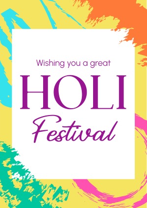 Holi Festival Poster Image Preview
