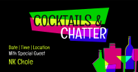 Cocktails & Chatter Facebook Ad Design