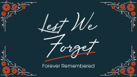 Forever Remembered Facebook event cover Image Preview