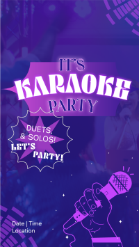 Karaoke Party Nights Instagram reel Image Preview