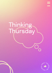 Thursday Cloud Thinking  Flyer Design