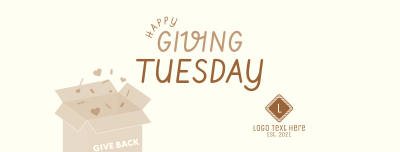 Cute Giving Tuesday Facebook cover Image Preview
