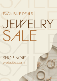 Organic Minimalist Jewelry Sale Flyer Design