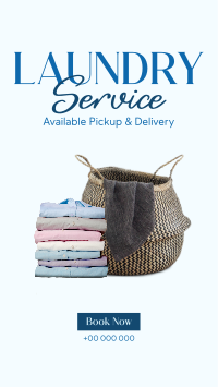Laundry Delivery Services Facebook story Image Preview
