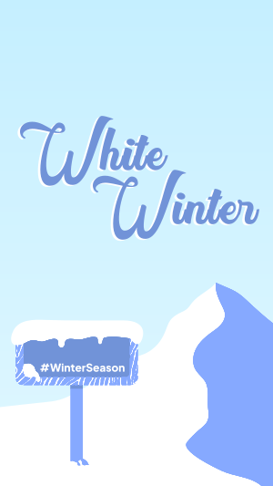 White Winter Instagram story Image Preview