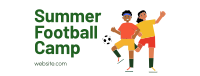 Summer Football Camp Facebook Cover Design