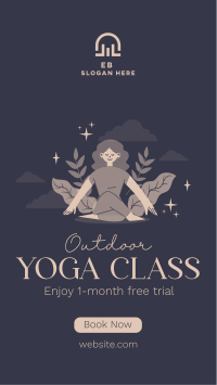 Outdoor Yoga Class Instagram story Image Preview