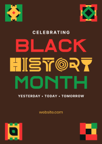 Black Month Poster Design