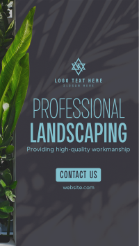 Professional Landscaping  Facebook Story Design