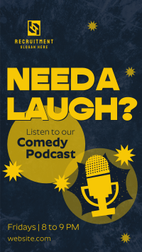 Podcast for Laughs Facebook Story Design