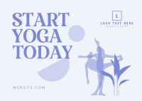 Start Yoga Now Postcard Image Preview