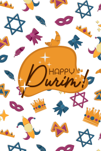 Purim Doodles Pinterest Pin Image Preview